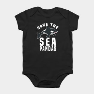 Save The Sea Pandas Baby Bodysuit